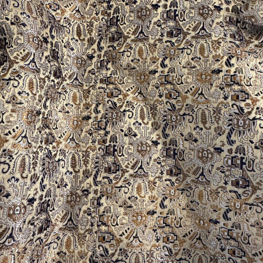 Chico's Women's Metallic Gold Jacquard Tandie Blazer Jacket Size 2 (US L/12) - Picture 7 of 12